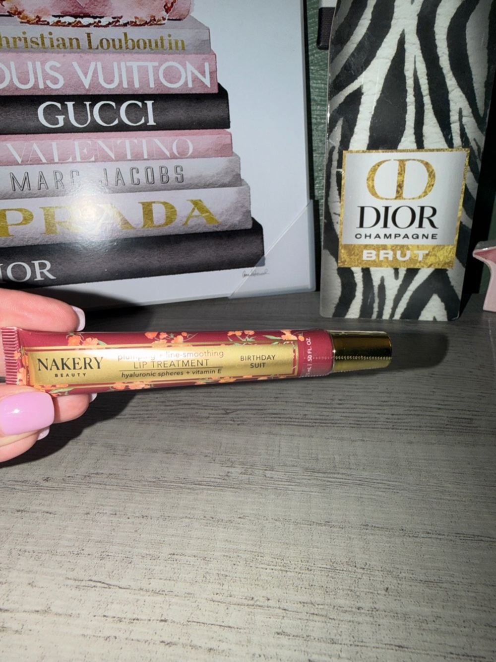 Nakery Beauty Birthday Suit Lip Treatment - Pink and Gold